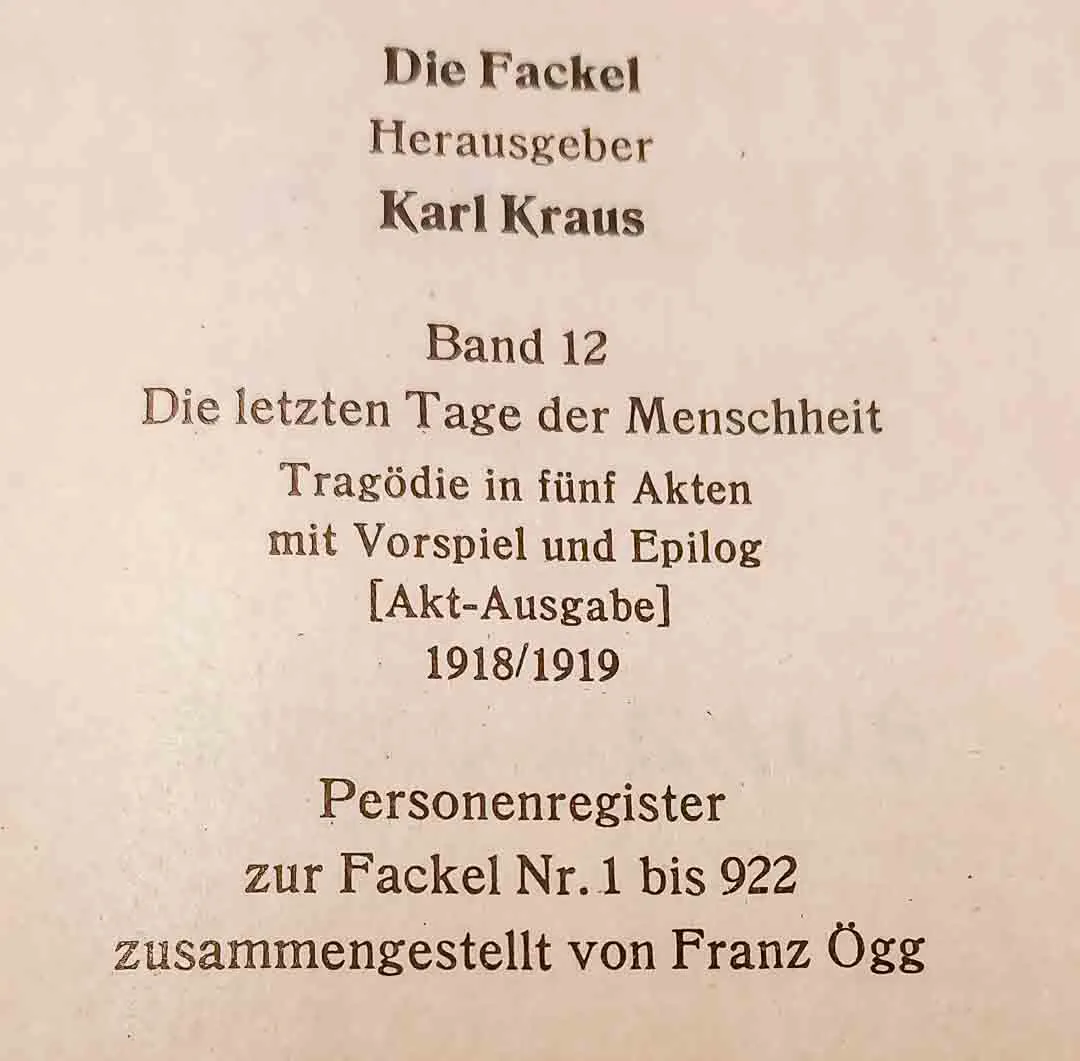 Buch Gesamtwerk Zeitgeschichte, Karl Kraus: die komplette Sammlung der legendären Zeitschrift "Die Fackel" – Bild 10