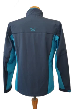 Salewa Herren Softshelljacke,schwarz/türkis - Gr. 48/M - Bild 3