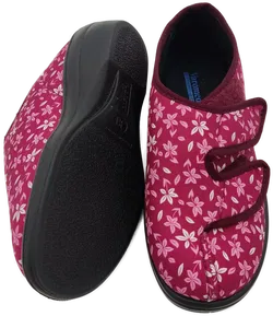Varomed Damenhausschuhe rosa geblümt - Gr.38 - Bild 3