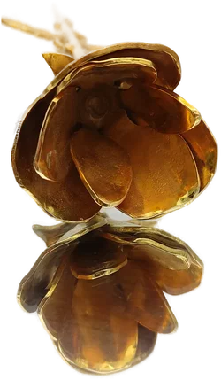 Deko-Rose 95% Zinn Goldfarben | Retro-Charme - Bild 15