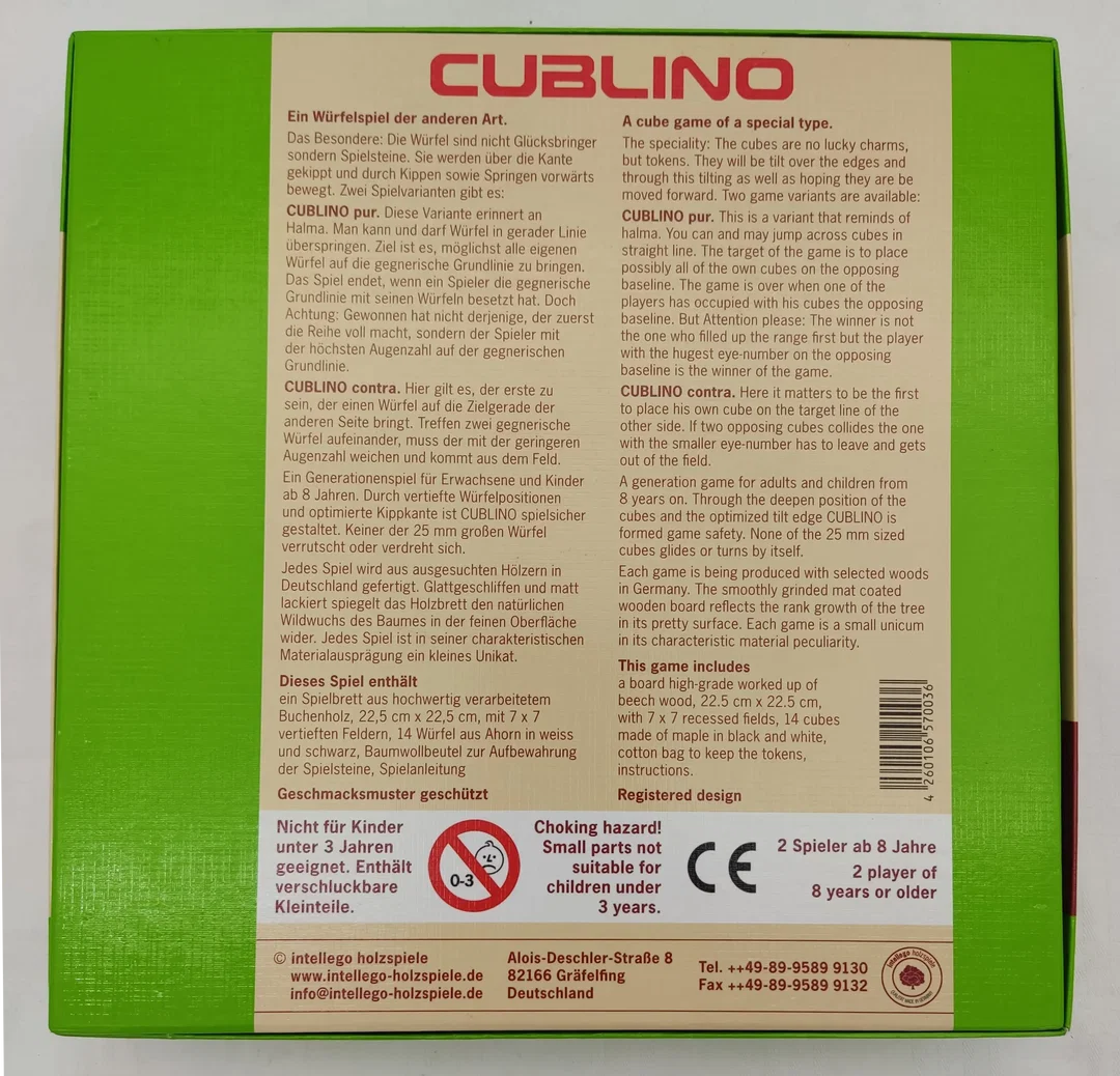 Intellego Holzspiele - Cublino - Würfelspiel – Bild 3
