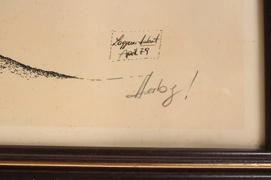 Bild Original Federzeichnung „Baum-Metapher“ von Logges Habert, 1979 – Bild 2