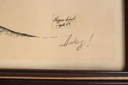 Bild Original Federzeichnung „Baum-Metapher“ von Logges Habert, 1979 - Bild 2