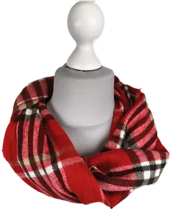 weicher Schal, kariert - Bild 3