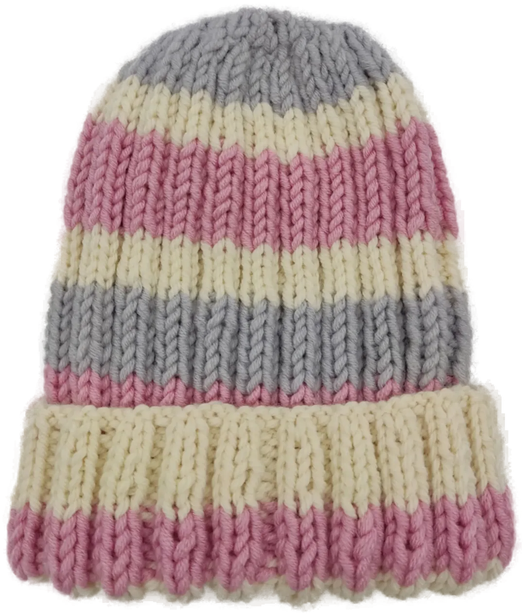 Gestrickte Mütze mehrfarbig - Bild 3