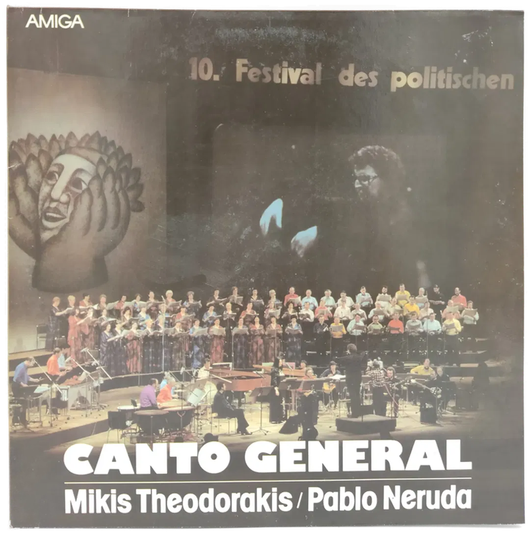Vinyl LP - Mikis Theodorakis, Pablo Neruda - Ganto General, 2-LP's - Bild 1