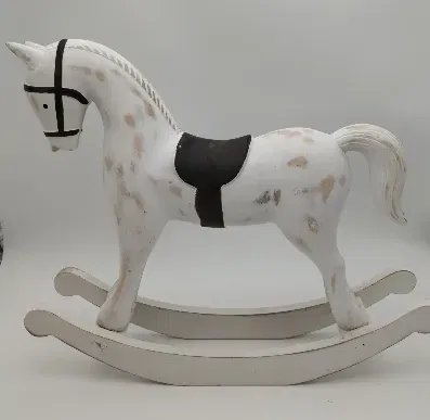 Deko Schaukelfpferd aus Holz  - Bild 1