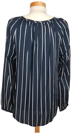 Street One Damen Bluse dunkelblau/weiß gestreift - M/38 - Bild 2