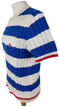 Polo Ralph Lauren Kurzarm Strickpullover Gestreift | Wie Neu - Bild 4