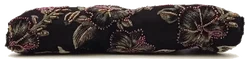 Vintagetasche schwarz florale Pailletten und Perlenstickerrei - Bild 4