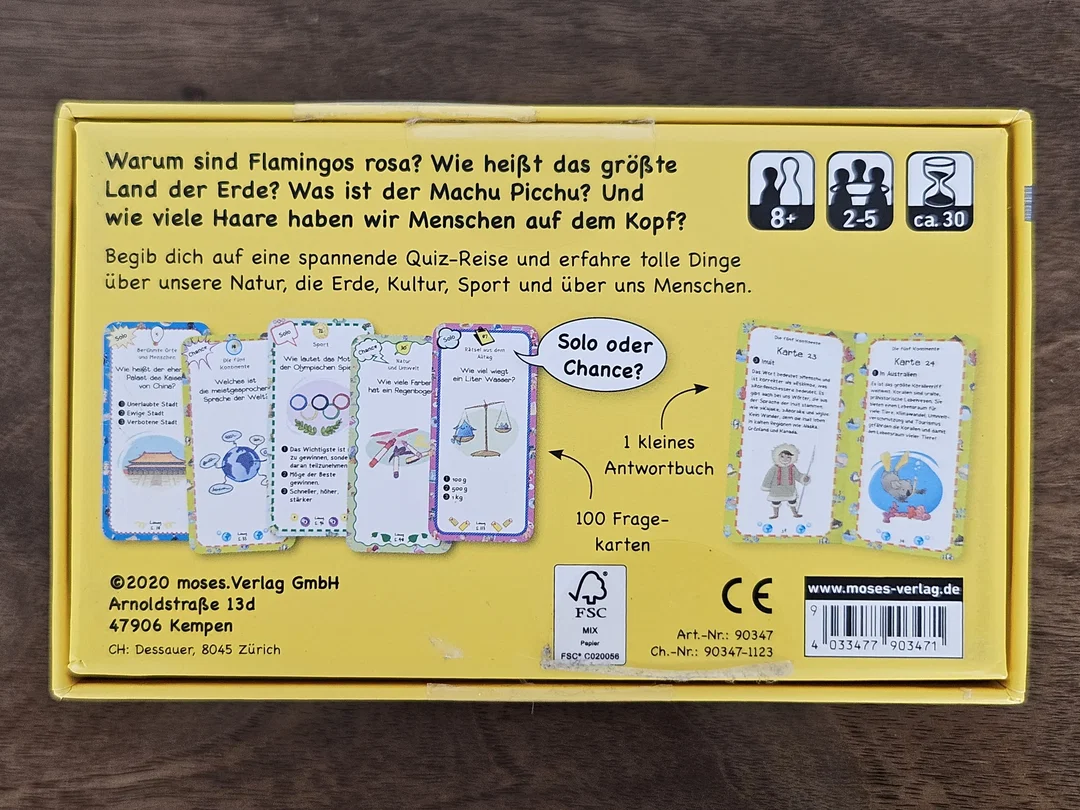 Das Allgemeinwissen Quiz - Gesellschaftsspiel - Moses – Bild 3