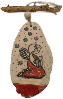 Deko Weihnachten, Engel Keramik - Bild 1