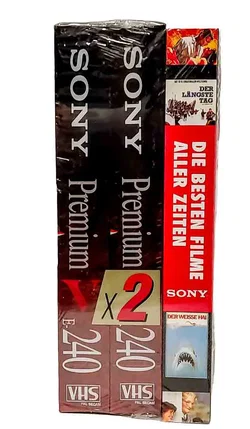 Sony Premium VHS-Set mit „Die besten Filme aller Zeiten“ Buch – Retro-Kino pur - Bild 2
