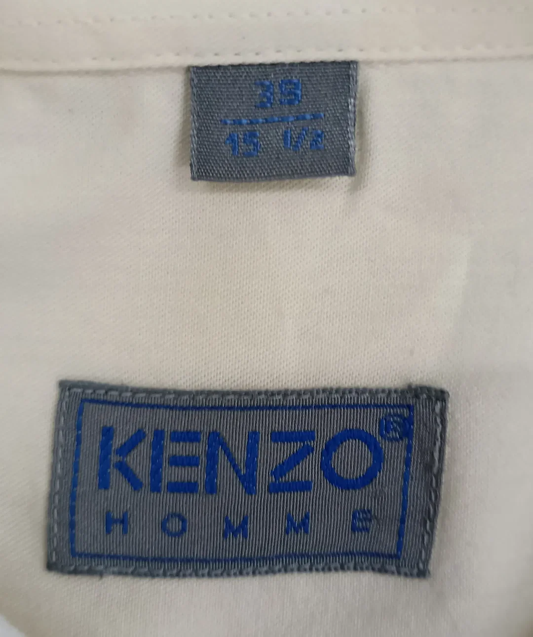 Kenzo Homme Herrenhemd weiß Gr. 39 – Bild 3