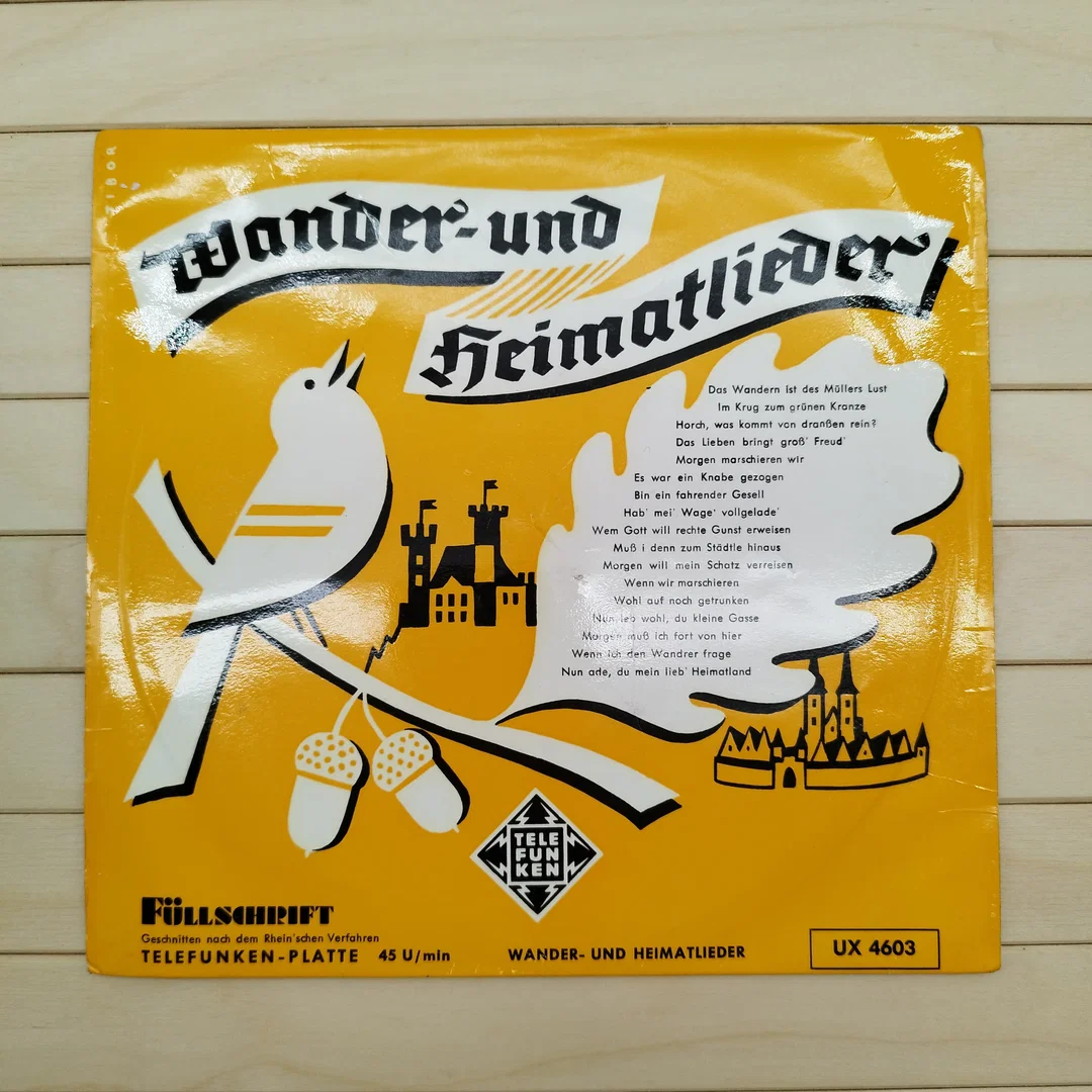 Wander- und Heimatlieder, Vinyl Single  – Bild 1