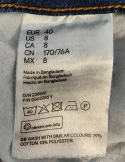 H&M Damenhose, dunkelblau - Gr. 40 - Bild 3
