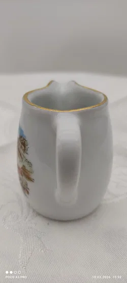Lilien Porzellan Milchgießer Goldrand Dürnstein | Einmaliges Unikat - Bild 3