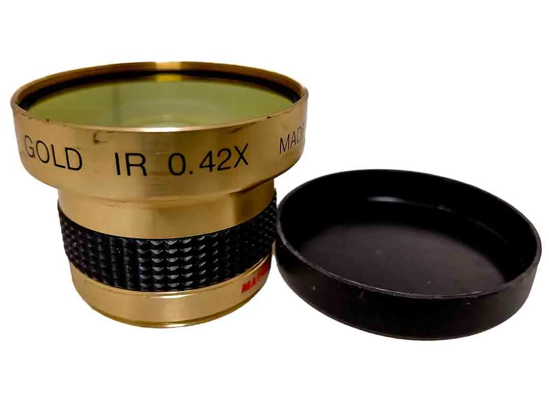 Bower Super Gold IR 0.42X Makro-Weitwinkelvorsatz mit Deckeln – Bild 1