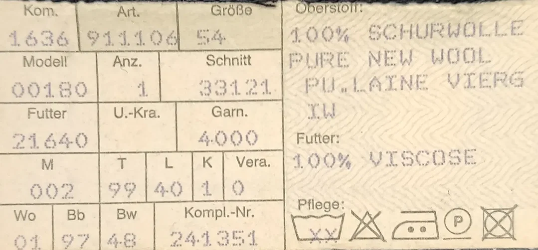 Hans Rettl Herren Anzug schwarz/grün Gr. 54 – Bild 9