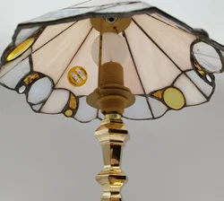 HONSEL Stained Glass Nachttischlampe - 40W / 250V / Handarbeit - Bild 5
