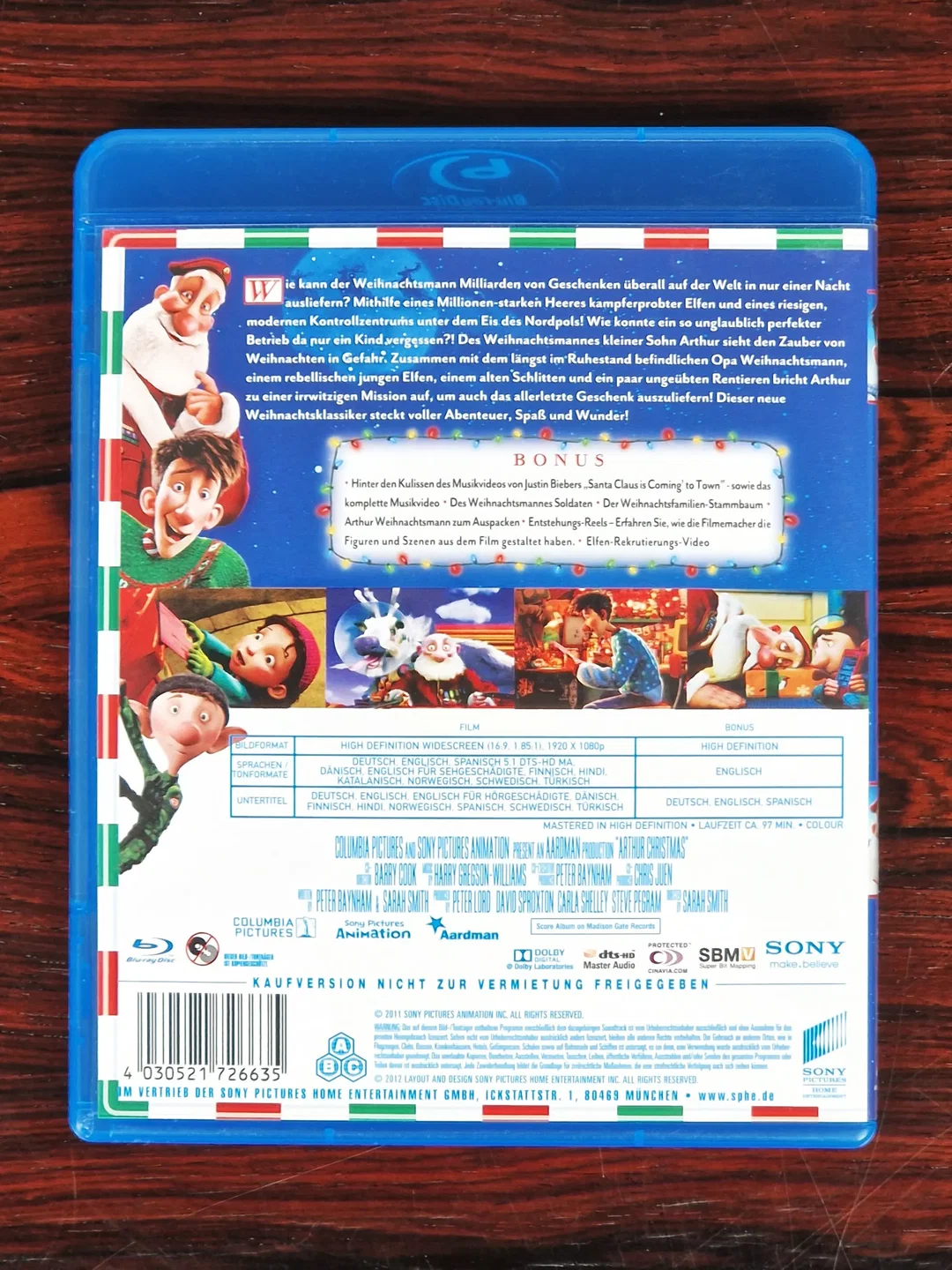 Arthur Weihnachtsmann - Film - Blu-ray – Bild 2
