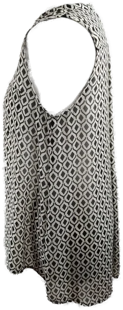 H&M Damenbluse Gr. 36, Weiß-Schwarz Gemustert | Casual-Chic – Vorschau 2
