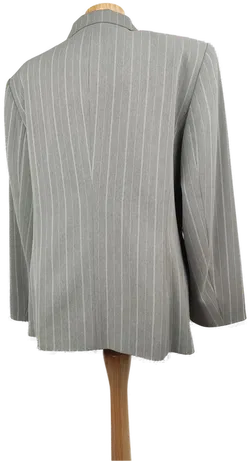 Gerry Weber Damen-Blazer grau-weiss gestreift - M/38 - Bild 3