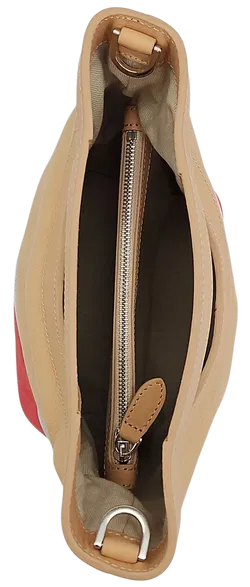 Max V. Koenig Damen Handtasche, beige/grau/pink- Höhe ca. 22 cm  - Bild 3