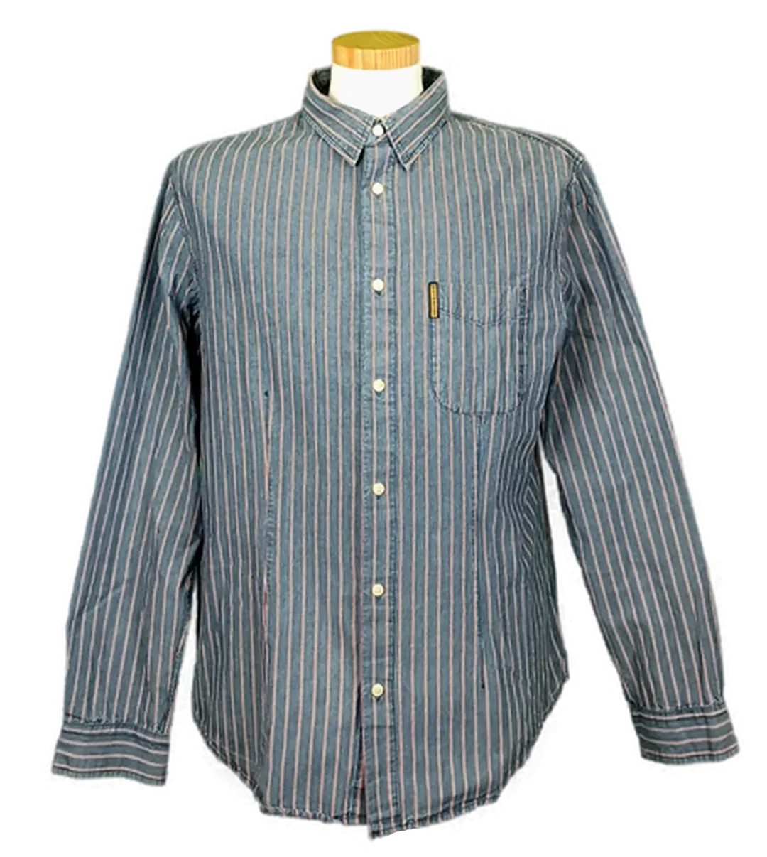Armani Jeans Herren Hemd gestreift blau Gr. XXL - Bild 1