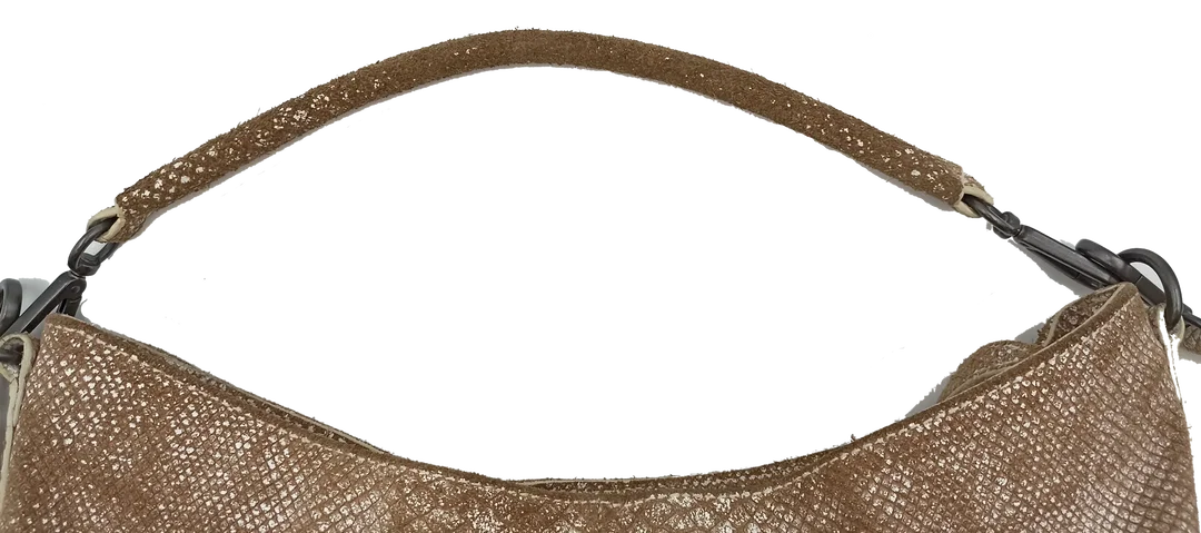 Liebeskind Berlin Ledertasche schlangenoptik braun/weiß – Bild 8
