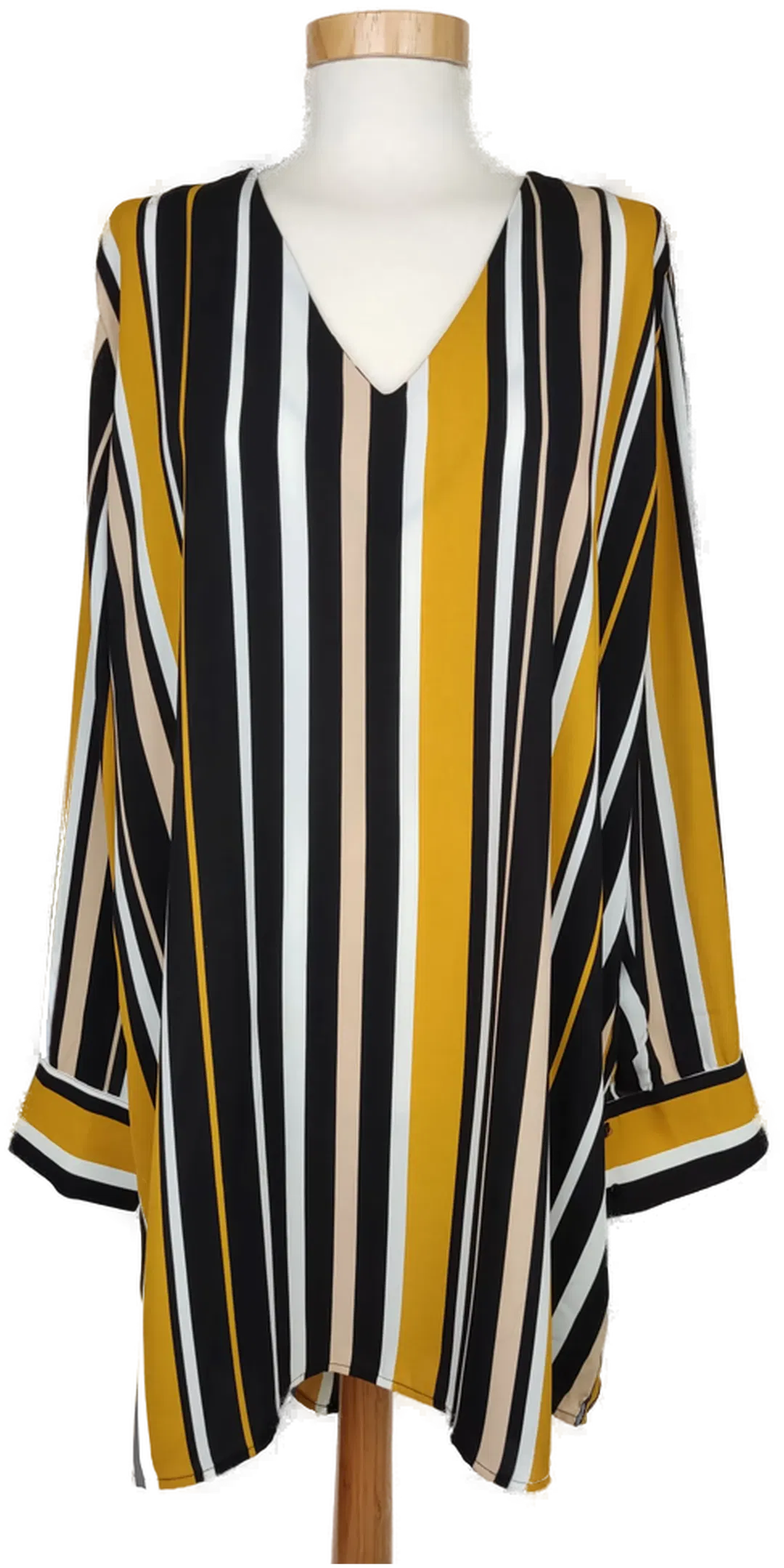 Jean Pascale Damen Bluse gelb/schwarz/weiß gestreift - XL/46 - Bild 1