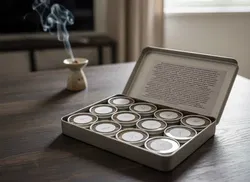 World of Incense Räucherset spirituell 12 Weihrauch-Variationen NEU & OVP Metalldose - Bild 1