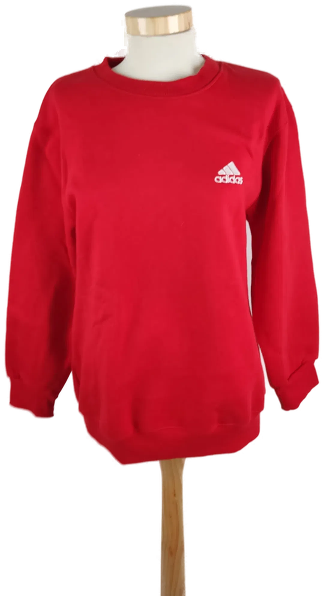 ADIDAS Damen Pullover Rot, Rundhals, Gr. S - Bild 1