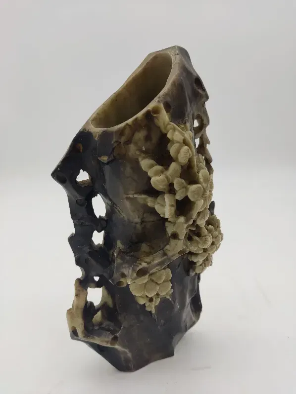 Geschnitzte Deko Vase Speckstein - Bild 4