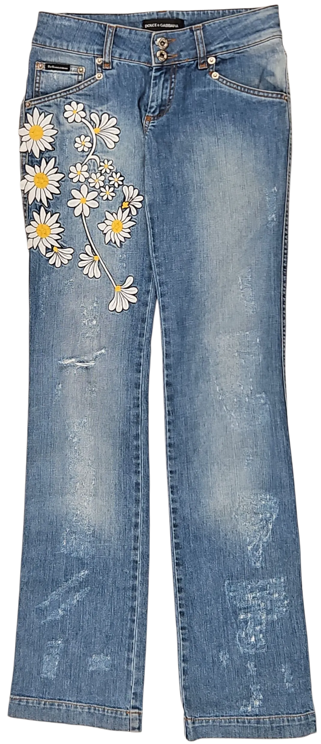 DOLCE & GABBANA Damen Jeans, blau - Gr. 27 - Bild 4