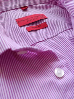 Finshley & Harding Herren Hemd, lila - Gr. M  - Bild 4
