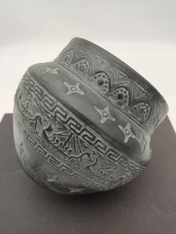 Griechische Keramik Vase Antiken-Stil | Zeitreisender Charme – Vorschau 4