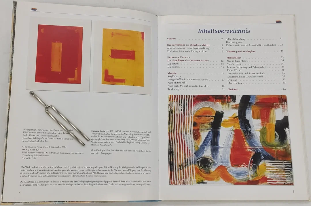 Buch Der Kunst-Ratgeber "Acrylmalerei" Abstrakt auf Keilrahmen von Susanne Goch – Bild 4