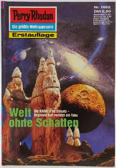  Romanheft Perry Rhodan Welt ohne Schatten Erstauflage Nr.1662 - Bild 2