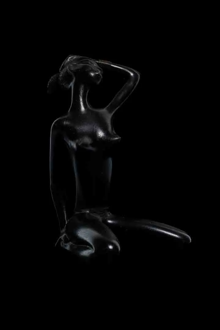 Anzengruber Leopold Kunst-Skulptur African Woman 1950s Austria  – Bild 2