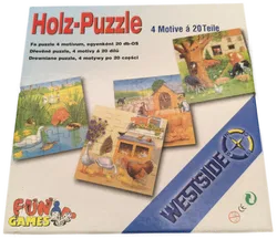 Holzpuzzle, Puzzle Kinder, 4 Motive  - Bild 2