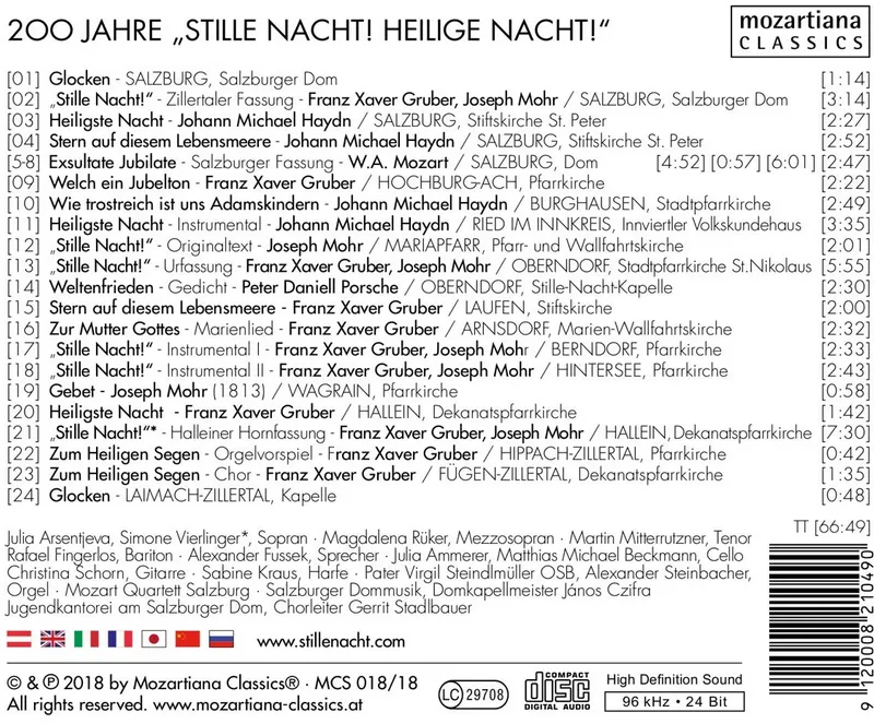 CD Stille Nacht 200 Jahre Weltfriedenslied Aufnahmen aus 15 Stille-Nacht-Orten – Bild 2