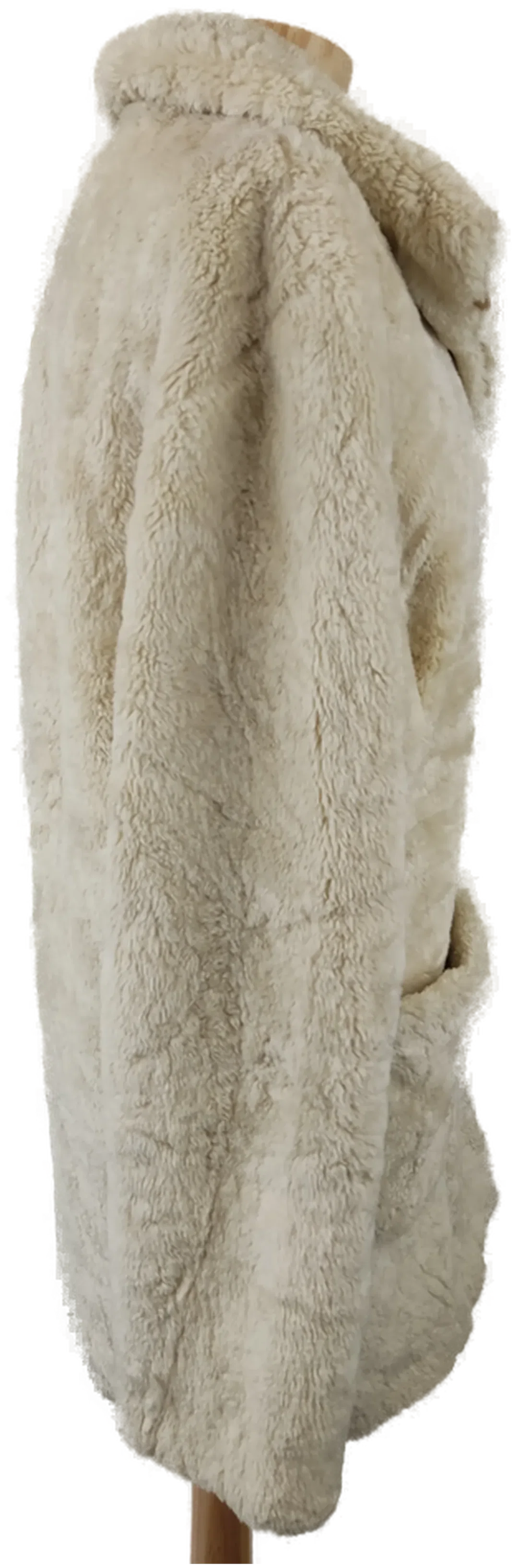 RAGAZZA Collection Damenmantel beige Felloptik - XL - 42 – Bild 2