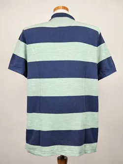 Charles Vögele Herren Poloshirt, blau/grün - Gr. L  - Bild 3