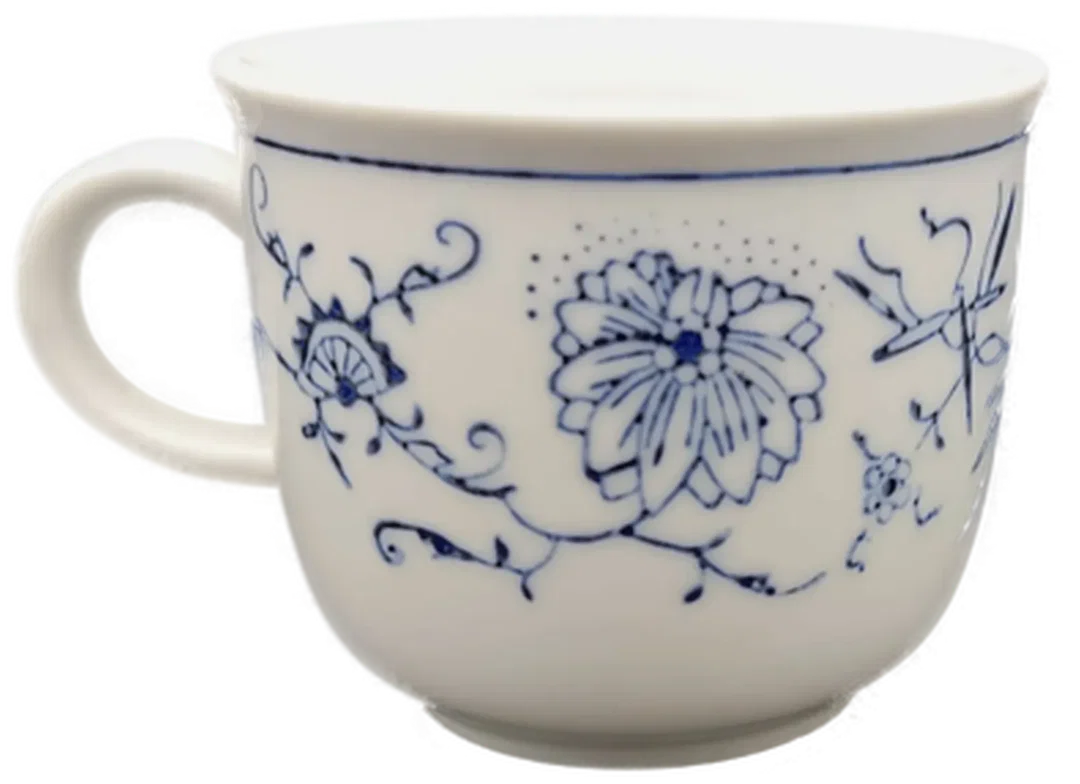 KAHLA Zwiebelmuster Espresso Set (2 Tassen + 2 Untertassen) – Bild 2
