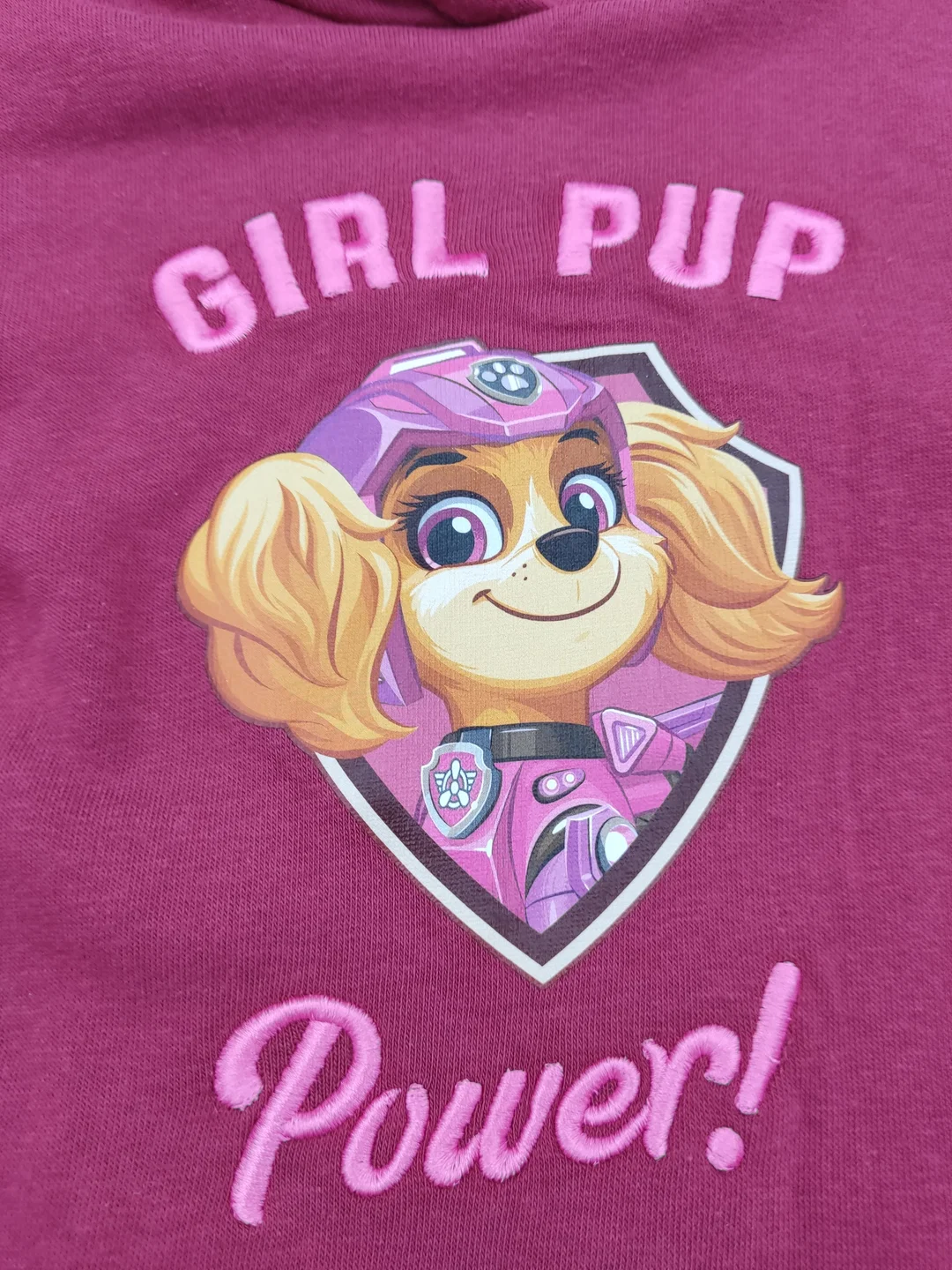 Paw Patrol Kinder Sweater Kleid rot Gr. 122/128 – Bild 3