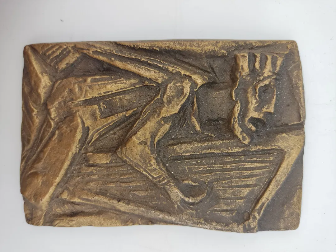Messing Wandbild von Joseph Krautwald - Bild 3