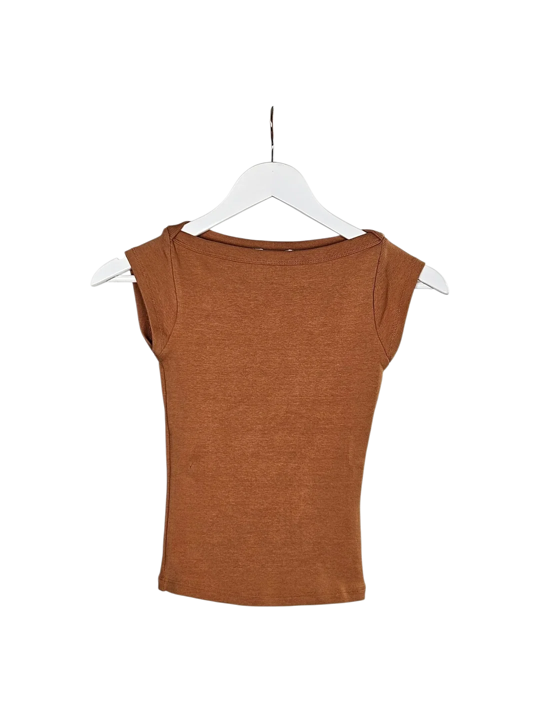 ZARA Damen Top, ziegelbraun - Gr. S / 36 - Bild 1