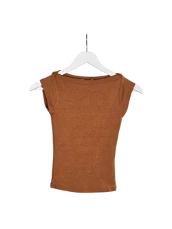 ZARA Damen Top, ziegelbraun - Gr. S / 36 - Bild 1