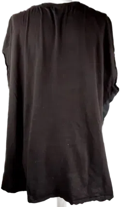 T-Shirt 'Yessica', ärmelos mit Rundhalsausschnitt, schwarz mit Silberpünktchen, Größe XL - Bild 3